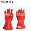 5kv,12kv,25kv,35kv High Voltage  Electrical Rubber Insulating Gloves