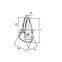 Custom sidemount balcony windscreen clamp frameless glass railing spigot