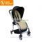 Luxurious baby strollers with compact foldable frames and washable fabrics to sun canopy & basket