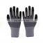 13 gague customized china cheap 100% polyester nylon lined nitrile coated palm good quality glove