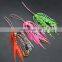New product high carbon steel assist hook fishing hook silicone skirt fishing accessories fishing skirts silicone rubber tails