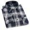 Spring and autumn men's plaid shirt youth brushed long-sleeved shirt men's students Slim autumn men's shirt tops