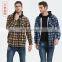 Christmas Autumn and Winter Men's Plus Velvet Thick Warm Jacket Inch Shirt Men's Trend Student Plaid Shirt Lamb Velvet Jacket