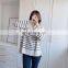 Factory Outlet Christmas Spring New European and American Women's Fashion Striped Loose Casual Sweater Knitwear