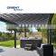 Modern Louver  Pergola Aluminum Outdoor Pergola with PVC Pergola Roof system