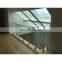 Black glass mounting brackets railings