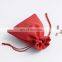 PandaSew Personalized Print Logo Luxury Wedding Favor Suede Velvet Drawstring Bag Jewelry Pouch