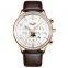 GUANQIN GQ12003 New Arrival Luxury Military Sports Genuine Leather Strap Calendar Analog Quartz Men Wristwatch