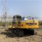 Low working hours nearly new komatsu pc200-8 used crawler excavator with widen shoes hammer line