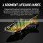 JOHNCOO 10cm /12cm /13.5cm 6-8 Segmented Fishing Lures Multi Jointed Hard Bait Lifelike Sinking Swimbait Isca Artificial Tackle