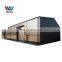 Small prefab space frame shed houses temporary storage shed modern prefab steel structure