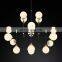 Custom Bistro Globe Milk Modern Brass Luxury American Blown Glass Ceiling Pendant Light for Living and Dining Room