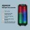 zqs4235 OEM portable 4-inch*2 speaker 16W power wireless bluetooth speaker with colorful lights