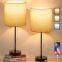 Schlafzimmerlampe romantische Drei-Farben-Wechsel-Lampe, einfache moderne Lampe