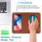 Multi-Functional 15W Wireless Charger Mouse Pad with Wrist Rest Square PU Leather Fast Mouse Pad for Samsung Smartphones