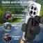 15W Magnetic Phone Holder Auto Clamping Wireless Car Charger 3-axis Auto Sensing Short Circuit Protection Safe Fast Charging