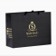 Custom Logo Luxury Large Packaging Shopping Black Paper Gift Bags with Handle