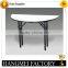half moon table with wheels for restaurant