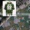 breathable tricot camouflage printed mesh fabric
