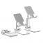 Small Gift Desk Foldable Plastic Mobile Phone Holder Stand Portable Hard Plastic Manufacture Cellphone Holder for Desk Desktop
