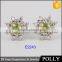 2015 Fashion small 18k gold design earring models jewelry double earring