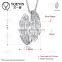 High Quality Designs Couple Pendant Wholesale Silver plated Zircon Couple Necklace