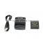 1400mah Batteries Pack Battery Charger For Xiaomi Yi 4K Action Camera 2 II Xiaoyi Accessories Dual USB Battery Charger + Cable
