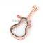 Crystal Rhinestone Guitar Shaped Floating Charm DIY Locket Pendant without Chain
