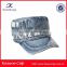 high quality wholesale custom made blue jean design your own curved brim military cap army hat