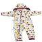 2015 lovely design baby softshell overall with animal printed