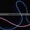 Flowing LED USB Charger Date Sync Cable for apple ipad