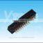 Dongguan supplier 2.54mm pitch two plastics straight DIP plug connector