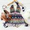 Retro Gorgeous Tribal Backless Halter Neck Bandage Tassel Jumpsuit Playsuit Rompers