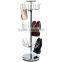 Metal retail shopping rotating shoe rack display 5 tier