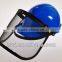 2016 HDPE industrial safety helmet economic safety helmet for construction with face shield PE industrial safety helmet