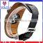 Genuine Leather Double Tour Bracelet Watch Band Wrist Strap For Apple Watch Leather Band 38mm 42mm