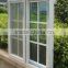 White Frame 3 panes aluminum sliding window with grill