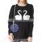 Custom 100% cotton Maternity's Pullover Hoodies & Sweatshirts with side zipper
