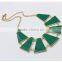 Fashion OL jewelry vogue women gold plated green charm necklace