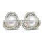 Sterling Silver Natural Pearl Stud Earring