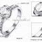 Crystal Wedding Ring 18K Silver Ring