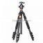 Q471 Aluminum Camera Tripod for Digital & Video & DSLR 1520MM height Professional 15KG Load Camera & photographic tripod Q666