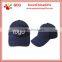 Blue color cotton 6 panel baseball cap