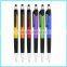 Orange popular active screen cleaner stylus touch metallic ball pen