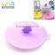 Colorful flower shape reusable plastic cups lids
