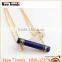 Women's pink natural stone pendant chain necklace quartz pink charm necklace