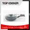 Pressed aluminum marble coating pan wok with lid