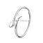 Snake Head Shape Women's Fashion Bracelets Stainless Steel Expandable Wire Bangle