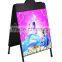 Wholesale Iron Two Sides Advertising Poster Display Stands with Small Round Header