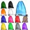 Non woven drawstring shoe bag, funny leather bags